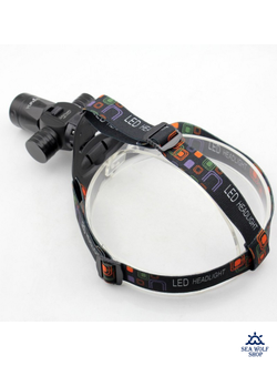 Фонарь для дайвинга налобный Yupard T6-1000Lm-белый