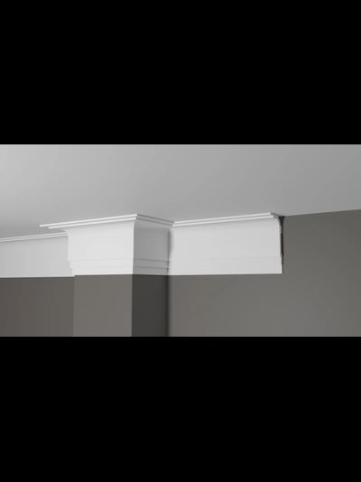 Потолочный плинтус DECOR-DIZAYN DD516, из дюрополимера, под покраску, ударопрочный, 2 метра