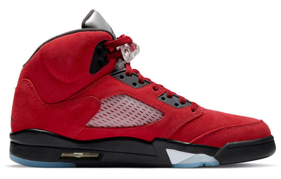 красные мужские кроссовки Nike Air Jordan 5 Retro 'Raging Bull' 2021 DD0587-600