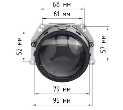 Билед модули Aozoom Gen5 Laser (AAPD-05) 5 поколение, 3.0 дюйма, 2 чипа + Лазер, 5500K, 12V, 50W/56W, крепление 3R (Комплект, 2шт)