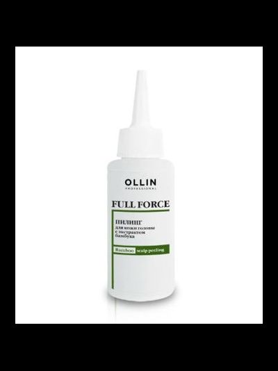 OLLIN Full Force Пилинг для кожи головы с экстрактом бамбука, 80 мл