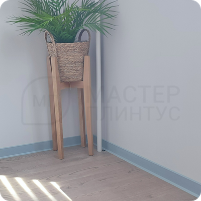 Плинтус ХДФ Dollken S100 100мм Х 2,575 м 1012/1202 Светло-серый