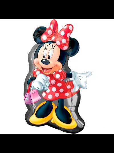 Шар фольгированный с гелием &quot;Минни Маус&quot; в полный рост 81*48 см
