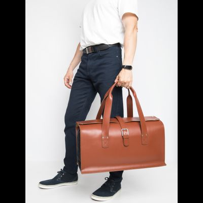 Кожаная дорожная сумка Gavardo Premium red (арт. 
4043-53)