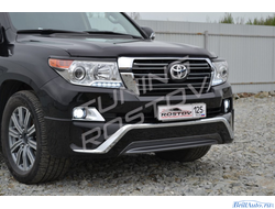 Бампер + губа MIDDLE EAST Toyota Land Cruiser 200 2007-2015 в стиле 2016+
