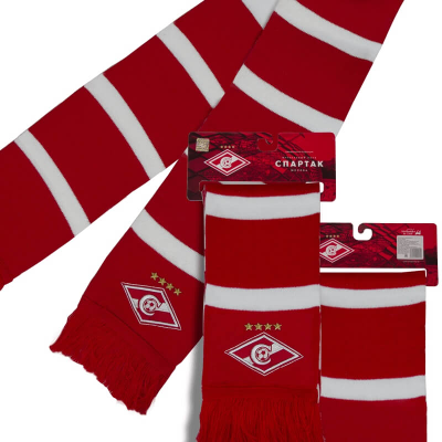 Шарф ФК СПАРТАК красный 02501