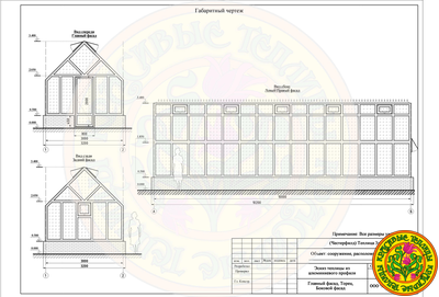 Фасад теплицы из стекла и алюминия Честерфилд 10000 3000