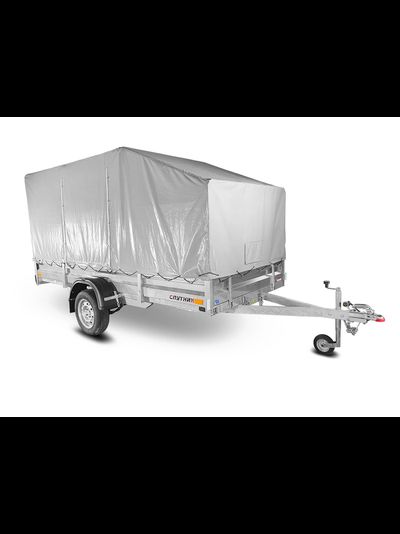 Прицеп «Спутник PRO» (3440x1440x330) оцинкованная рама, с силовым подрамником, LED оптика