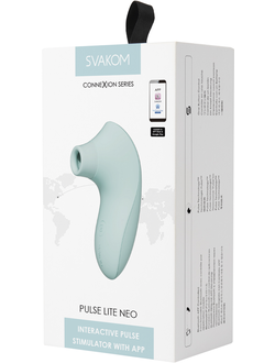 SX013A-SB Мембранно-волновой клиторальный стимулятор Pulse Lite Neo Seafoam blue