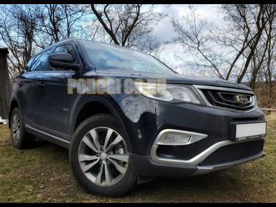 Защита радиатора Geely Atlas 2017- black низ