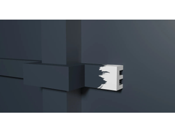 Молдинг Decor Dizain DD612, дюрополимерный, влагостойкий, под покраску, длина 2 м