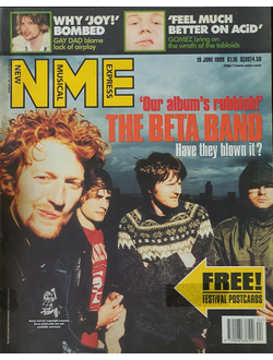 NME Magazine 19 June 1999 The Beta Band, Gomez Cover, Иностранные музыкальные журналы, Intpressshop