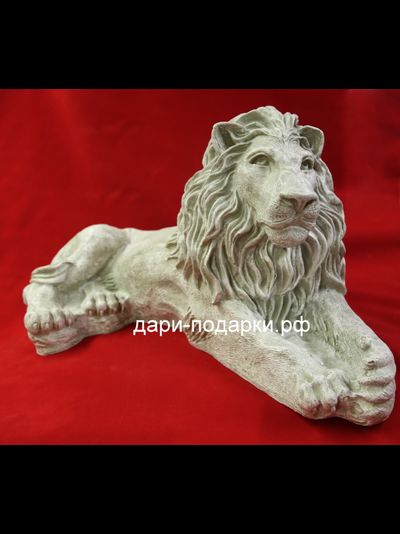 ЛЕВ античный 34*63см   5кг   полистоун Россия  3929/013105*