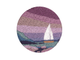 Набор для вышивания PANNA Живая картина Брошь, Морской закат, JK-2148
