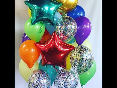 Шар (18&#039;&#039;/46 см) Звезда, Красный