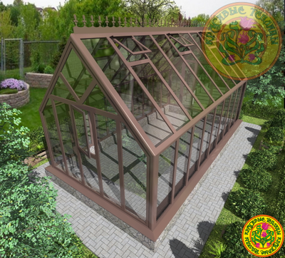 3D модель теплицы Честерфилд Эталон люкс-класса