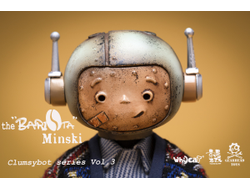 Робот-бариста Мински - Коллекционная ФИГУРКА 1/6 scale ClumsyBot series #3 Barista Minski (GHT005) - Whycat & GEARHEADTOYS