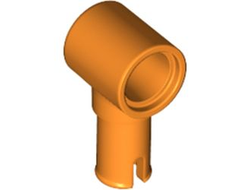 Technic, Pin with Friction Ridges and Pin Hole, Orange (15100 / 6390390)
