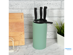 ПОДСТАВКА ДЛЯ НОЖЕЙ SATOSHI, С ПОЛИПРОПИЛЕНОВЫМИ РАЗДЕЛИТЕЛЯМИ, 11Х22 СМ  838-027