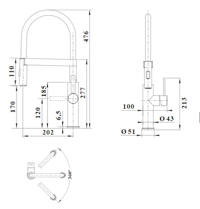 Смеситель Sonea-S Flexo