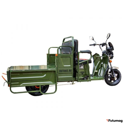 Грузовой электротрицикл Rutrike Вояж-П 1200 Трансформер 60V800W зеленый