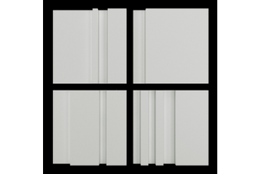 Коллекция состоит из 4х разных панелей, которые можно по разному комбинировать и укладывать в композиции.