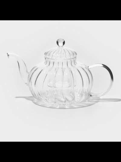 Чайник со стеклянной крышкой и со стеклянной колбой