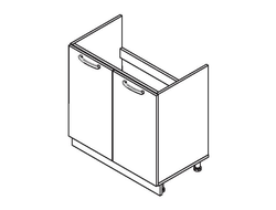 Кухонный Стол Равенна Стайл Н80м Титан черный