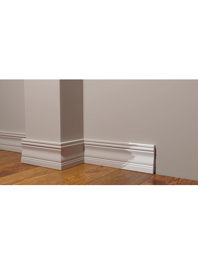 Напольный плинтус Decor-Dizayn 153A, для покраски, влагостойкий, ударопрочный, 2 метра