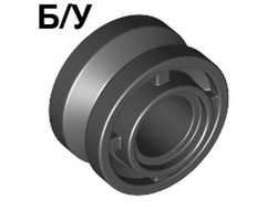 ! Б/У - Wheel 11mm D. x 8mm with Center Groove, 4 Spokes, Black (42610 6291068) - Б/У