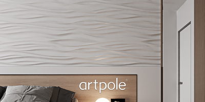 Гипсовая панель SILK (Волна) + LED артикул D-0002