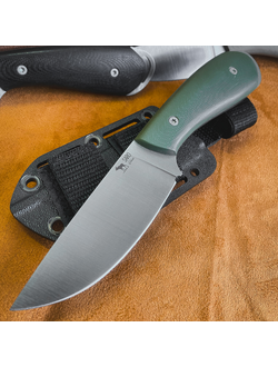 нож Лис NEXT сталь AUS10, рукоять G10, цвет олива