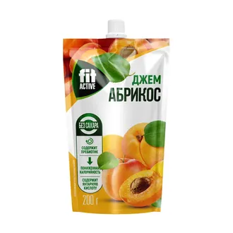 Джем Абрикос Дойпак 200 гр БЕЗ САХАРА