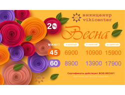 Сертификат 45 минут весна