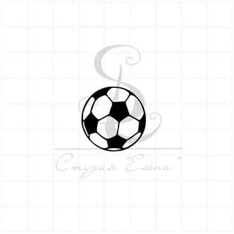 Штамп футбольный мяч