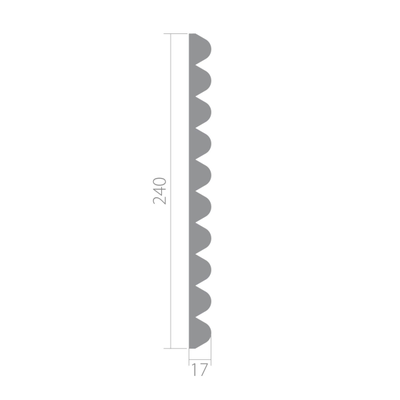 3d панель из архитектурного ЛДФ - декора Ultrawood UW 06 i (2000 х 240 х 17 мм.)