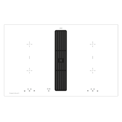 Индукционная варочная панель с вытяжкой Kuppersbusch KMI 8500.0 WR Black Velvet