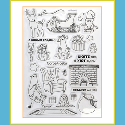 Набор штампов с надписями и  картинками на тему анатомии человека