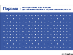 Банер РДДМ "Движение первых"  3000х2000мм