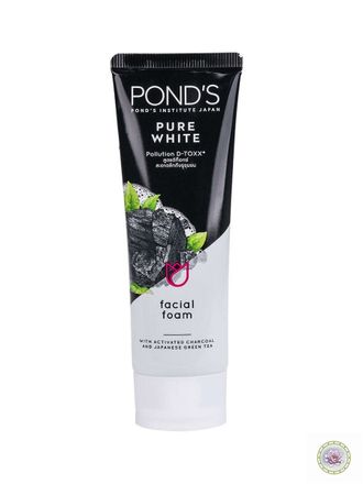 Пенка для умывания от черных точек с углем Ponds Pure White. 50г.