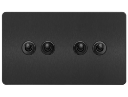 Переключатель четырехклавишный тумблер T&J Electric Ultimate II Gun Metal