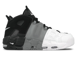 Nike Air More uptempo 96 серые с белым