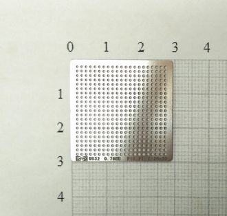 Трафарет BGA для реболлинга чипов универсальный, шаг 0.76мм., P=1.27, A=30x30