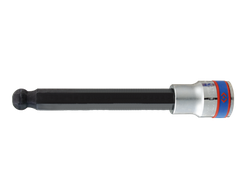 Насадка (бита) торцевая  KING TONY 40D006 HEX  с шаровым окончанием 1/2” L=140мм 6 мм