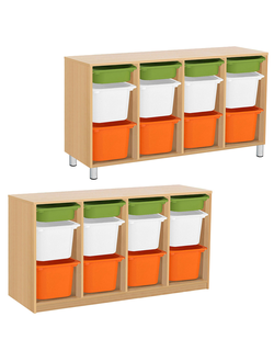 СТЕЛЛАЖНАЯ ВЫДВИЖНАЯ СИСТЕМА ХРАНЕНИЯ 4/95 ПВХ