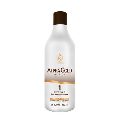 Шампунь глубокой очистки волос Alpha Gold Deep Cleaning Shampoo (шаг 1) 500 мл.
