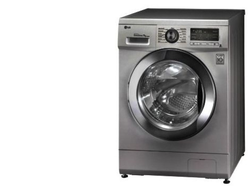 Стиральная машина LG F1296TD4 85x60x55см кл.:A фронт. макс.:8кг серебристый, 1200 об/мин цвет барабана - хром