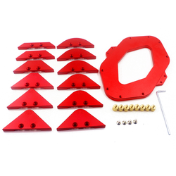 Шаблон для фрезеровки углов со сменными радиусами