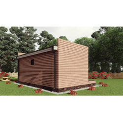 Одноэтажный каркасный дом с одной спальней 39м² (SK42)