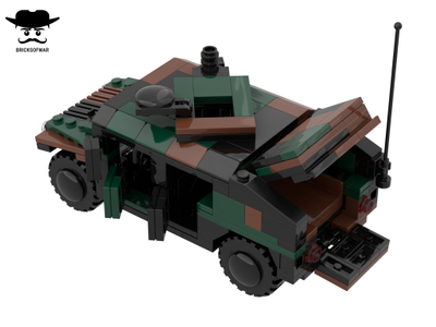 Лего бронеавтомобиль хаммер M1025 HMMWV